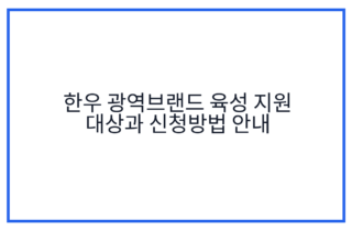 한우 광역브랜드 육성 지원 대상과 신청방법 안내